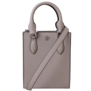 Tory Burch Emerson Grey Mini Shopper Tote Crossbody Purse Bag. Great condition,